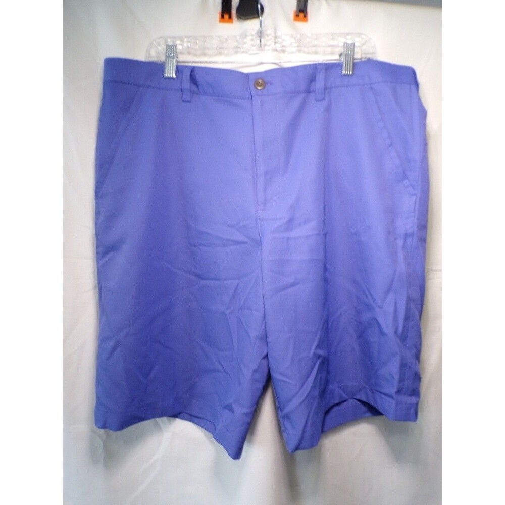 IZOD Golf Men's Shorts Size 38 Purple Flat Front Chino Style Performance